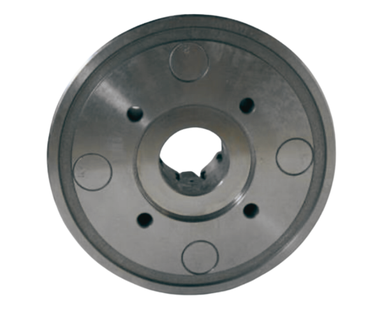 SCA Made in Sweden 10" 4-Jaw Independent Lathe Chuck. Plain Back. - Cardon Tools