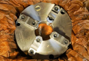 Rapidhold 12" 4-Jaw Front Mount Scroll Chuck. Plain Back. 2pc Reversible Jaws. 51442 - Cardon Tools
