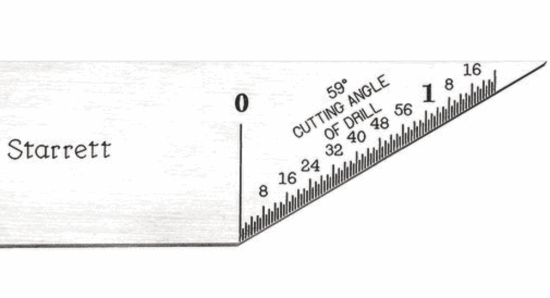 Starrett 13D Inch Reading Double Square Blade MADE IN USA - Cardon Tools