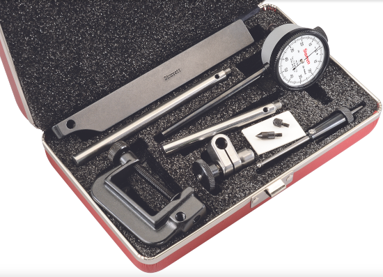 Starrett 650A5Z Back Plunger DIAL INDICATOR Boxed Set .001" Grad.