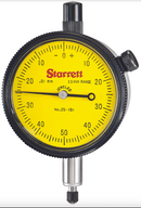 Starrett 25-181J 2.5mm  Range METRIC Dial Indicator .01mm Grad with Lug Back USA Made - Cardon Tools