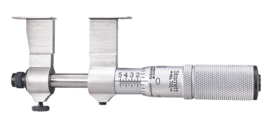 Starrett 1.50-2.50" 701B INTERNAL GROOVE Micrometer USA Made - Cardon Tools