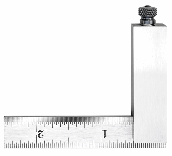 2-1/2" Starrett 14A Diemakers Inch  Reading Double Steel Square 50117 - Cardon Tools