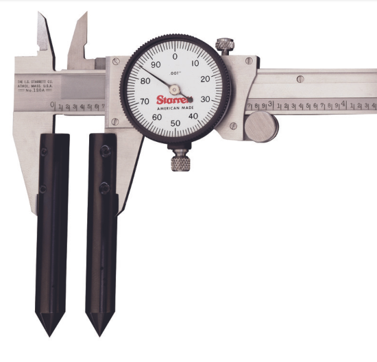 Starrett PT26151 Center Distance Attachment for Dial & Electronic Calipers ( CALIPER NOT INCLUDED)