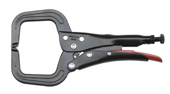 PROTO 265XL Made in Spain MINI Steel C-Clamp Locking Pliers 6-1/2" OAL - Cardon Tools