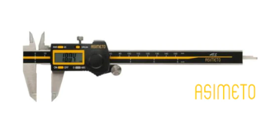 0-8" / 200mm x 0.0005"/0.01mm ASIMETO  Absolute Digital Caliper - Cardon Tools