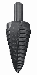 LENOX VB2 9 sizes Step Drill Bit, 1/2-Inch to 1-Inch Range with 3/8-Inch Shank USA Made - Cardon Tools