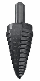 LENOX VB2 9 sizes Step Drill Bit, 1/2-Inch to 1-Inch Range with 3/8-Inch Shank USA Made - Cardon Tools
