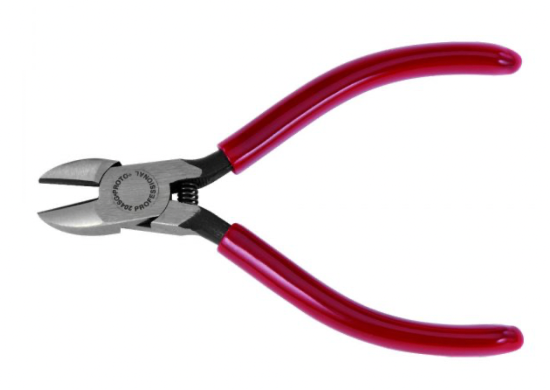 TINY Proto USA Made 4-7/16" Diagonal Cutting Pliers with Coil Spring 204SG - Cardon Tools