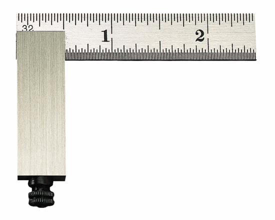 2-1/2" Starrett 14A Diemakers Inch  Reading Double Steel Square 50117 - Cardon Tools