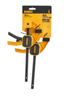 2  DeWalt 6" Medium Trigger Woodworking Bar Clamps 140lbs Clamping Force DWHT0-83149 - Cardon Tools