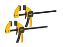 2  DeWalt 6" Medium Trigger Woodworking Bar Clamps 140lbs Clamping Force DWHT0-83149 - Cardon Tools
