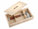HALDER  Germany Hand AXE with Leather Handle and Wooden Presentation Box - Cardon Tools