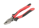 Pair of Wiha pliers with red and black handles on a white background