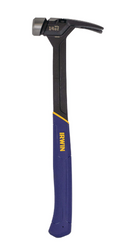 Irwin 
Hammer with blue  handle and black head on a white background