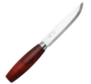 mora 3 Knife with a wooden handle on a white background