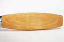 Wooden-handled knife on a white background