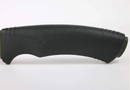 Black rubber handle on a white background