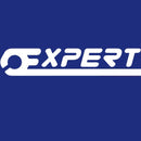 White 'EXPERT' logo on a blue background