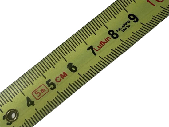 3 LUFKIN Hi-Viz ORANGE Metric  19mm x 5m Tape Measure PHV1035CM - Cardon Tools