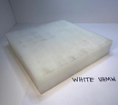 White 2" THICK x 9-7/8" x 8-1/4"  UHMW  Machinable Plastic Bar Sheet - Cardon Tools