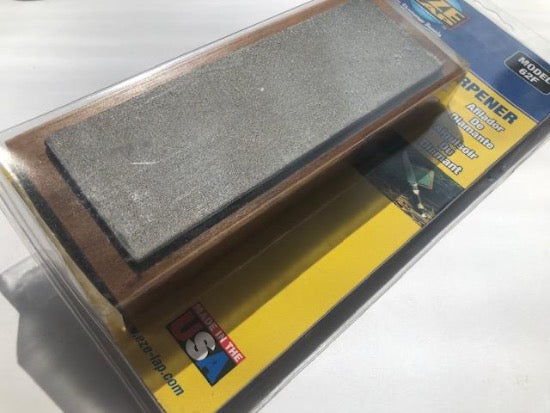 EZE-LAP USA made 62F Fine Diamond Knife / Tool Sharpening Stone on Walnut Base - Cardon Tools