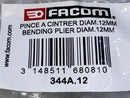 Facom FRANCE 344A.12 Tubing Bender Bending Plier 12mm / 1/2" - Cardon Tools