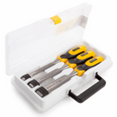 Stanley DYNAGRIP 1/2", 3/4", 1" Wood  Chisel Boxed Set Made in 2014 - Cardon Tools