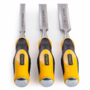 Stanley DYNAGRIP 1/2", 3/4", 1" Wood  Chisel Boxed Set Made in 2014 - Cardon Tools