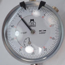 Moore & Wright 0-.25" Range CHROME Body Dial Indicator .0005" Grad LUG BACK - Cardon Tools