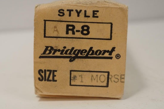 New Old Stock ORIGINAL Bridgeport USA Made R8 Collet to MT 1 Morse Taper  Adapter - Cardon Tools