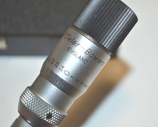 New Old Stock BOWERS UK HOLMIKE .050" - .060" Range , Grad. .0005" Bore Micrometer - Cardon Tools