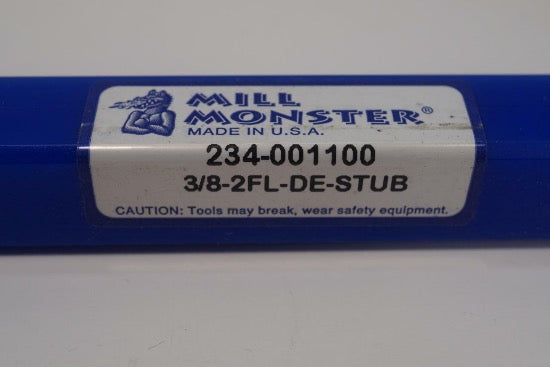 Mill Monster 3/8"-2FL Solid Carbide Double Ended End Mill. USA MADE - Cardon Tools