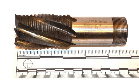 KESTAG Austria 1-1/2" 6Fl M42 Hss ROUGHER End Mill Screw/Weldon Shank WR3B94 - Cardon Tools