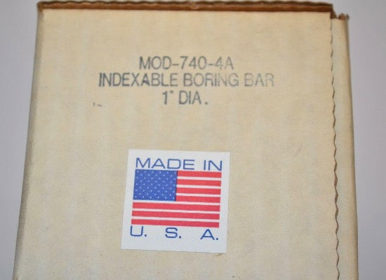 AMERICAN SUN USA Made 740-4A 1" Indexable Boring Bar for Lathe Boring Head - Cardon Tools