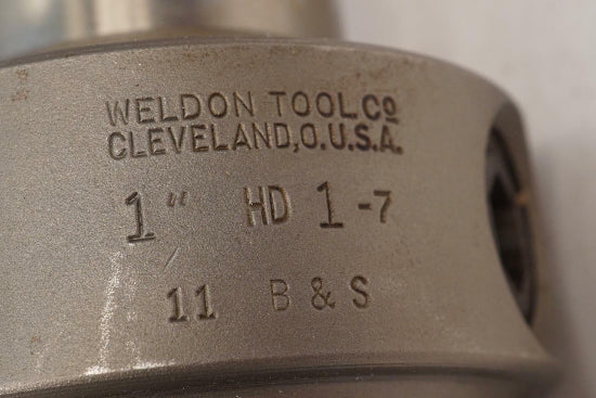 Weldon USA No. 11 Brown & Sharpe B&S Taper 1/2" End Mill Holder Tanged - Cardon Tools