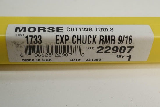 Morse Cutting Tools USA  Hss 9/16" Expansion Chucking Reamer 7/16" Shank - Cardon Tools