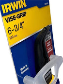 Irwin Vise-Grip GERMANY 6-3/4" Bent NOSE Needle Nose Pliers Cuts PIANO wire - Cardon Tools