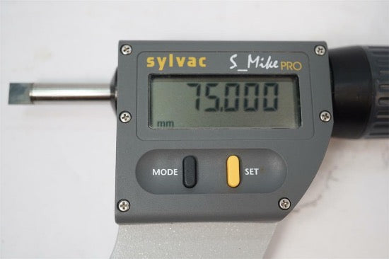 Display Model Sylvac S_Mike Pro Knife Tip Micrometer. 60-95mm. Swiss made 903.1002.10 - Cardon Tools