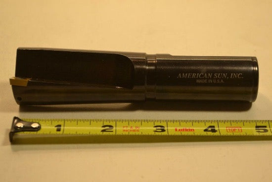 AMERICAN SUN USA X-LONG Indexable X-Long 1-1/4" Center-cutting End Mill 1" Shank 760-5B - Cardon Tools