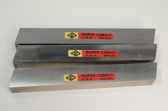 3  ETM Israel Super Cobalt HSS 1/2" x 4"Square Lathe Cutter Tool Bit - Cardon Tools