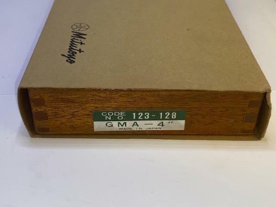 New Old Stock Mitutoyo 3-4" Disc Gear Tooth & Flange Micrometer. .001" Grad. 123-128 Japan - Cardon Tools