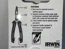 Irwin Vise-Grip GERMANY 6-3/4" Bent NOSE Needle Nose Pliers Cuts PIANO wire - Cardon Tools