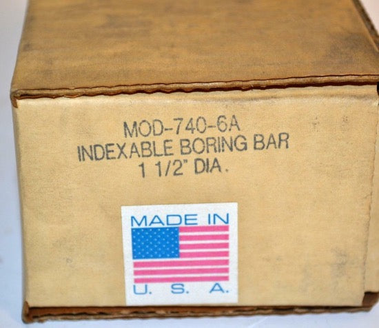 AMERICAN SUN USA 740-6A 1-1/2" Indexable Boring Bar for Lathe - Cardon Tools