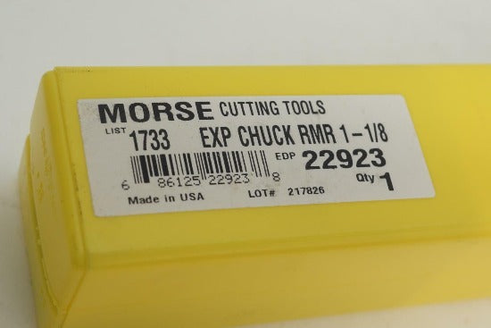 Morse Cutting Tools USA Made HSS 1-1/8" Expansion Chucking Reamer. 22923 - Cardon Tools