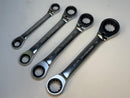 Facom 4pc Spline Ratcheting Double Box Wrench Set 20x22,24x28,26x30,32x36 - Cardon Tools