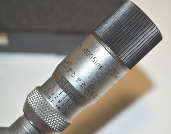 New Old Stock BOWERS UK HOLMIKE .050" - .060" Range , Grad. .0005" Bore Micrometer - Cardon Tools