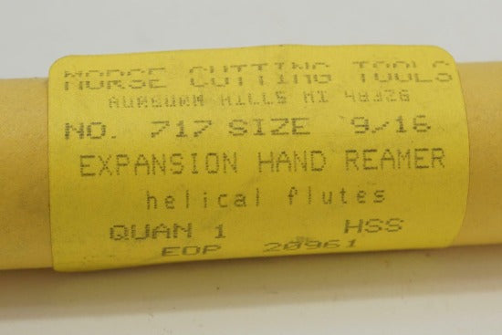New Old Stock Morse Cutting Tools USA Made 9/16"  Adjustable Hand Reamer. 20961 - Cardon Tools
