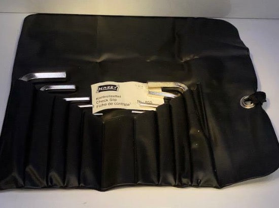 Hazet Germany 9pc SAE Hex Wrench Set 5/64"-3/8" 2100A/9P - Cardon Tools
