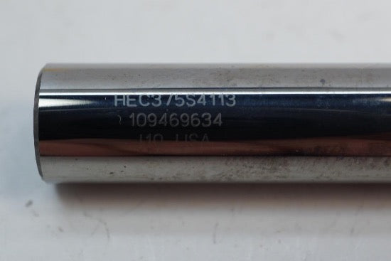 Kennametal 3/8" Solid Carbide 4 Flute End mill Cutter. HEC375S34113 USA made - Cardon Tools